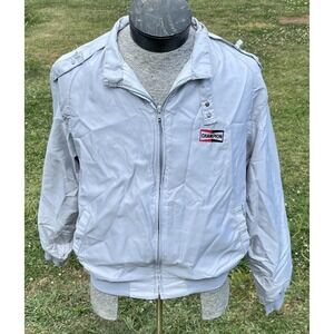 Vintage Champion Racing Jacket Mens Large Full Zip Windbreaker Swingster 80s 90s
